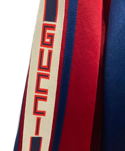 GUCCI（グッチ）GUCCI (グッチ) リバーシブルボンバージャケット レッド×ブルー サイズ:SIZE 50の古着・服飾アイテム