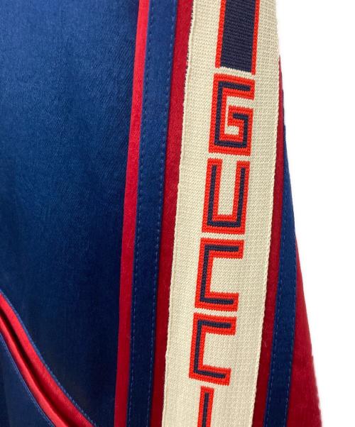 GUCCI（グッチ）GUCCI (グッチ) リバーシブルボンバージャケット レッド×ブルー サイズ:SIZE 50の古着・服飾アイテム