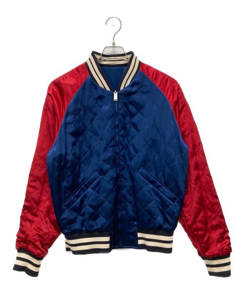 GUCCI（グッチ）GUCCI (グッチ) リバーシブルボンバージャケット レッド×ブルー サイズ:SIZE 50の古着・服飾アイテム