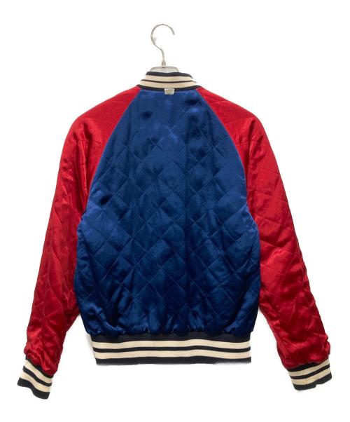 GUCCI（グッチ）GUCCI (グッチ) リバーシブルボンバージャケット レッド×ブルー サイズ:SIZE 50の古着・服飾アイテム