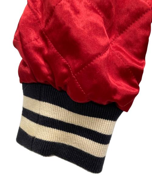 GUCCI（グッチ）GUCCI (グッチ) リバーシブルボンバージャケット レッド×ブルー サイズ:SIZE 50の古着・服飾アイテム
