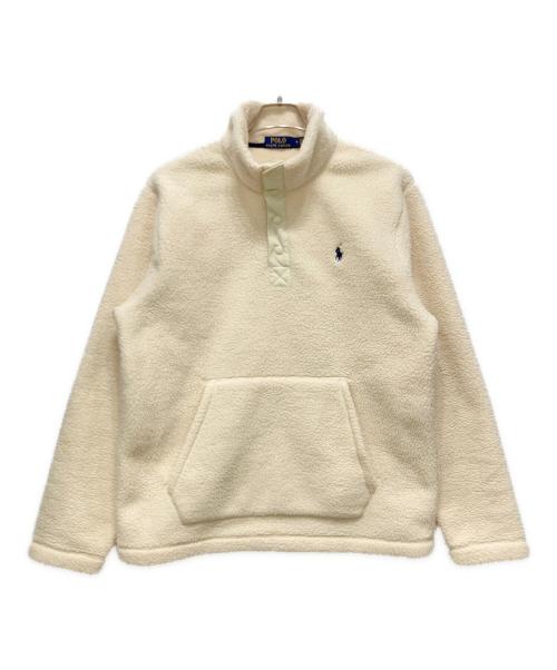 POLO RALPH LAUREN（ポロ・ラルフローレン）POLO RALPH LAUREN (ポロ・ラルフローレン) フリースジャケット ホワイト サイズ:Mの古着・服飾アイテム