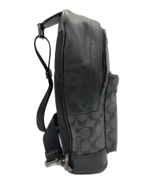 COACH（コーチ）COACH (コーチ) クロスボディバッグ ブラック×ブルーの古着・服飾アイテム