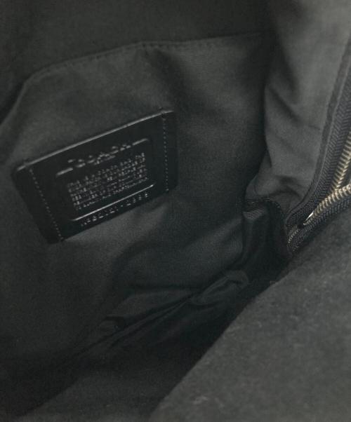 COACH（コーチ）COACH (コーチ) クロスボディバッグ ブラック×ブルーの古着・服飾アイテム