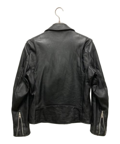 JACKROSE（ジャックローズ）JACKROSE (ジャックローズ) ラムレザーライダースジャケット ブラック サイズ:SIZE Mの古着・服飾アイテム