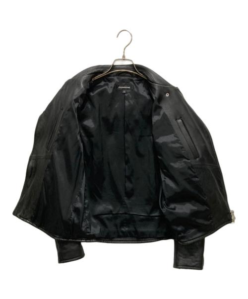 JACKROSE（ジャックローズ）JACKROSE (ジャックローズ) ラムレザーライダースジャケット ブラック サイズ:SIZE Mの古着・服飾アイテム