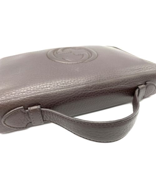 GUCCI（グッチ）GUCCI (グッチ) インターロッキングG/ドキュメントケース ブラウンの古着・服飾アイテム