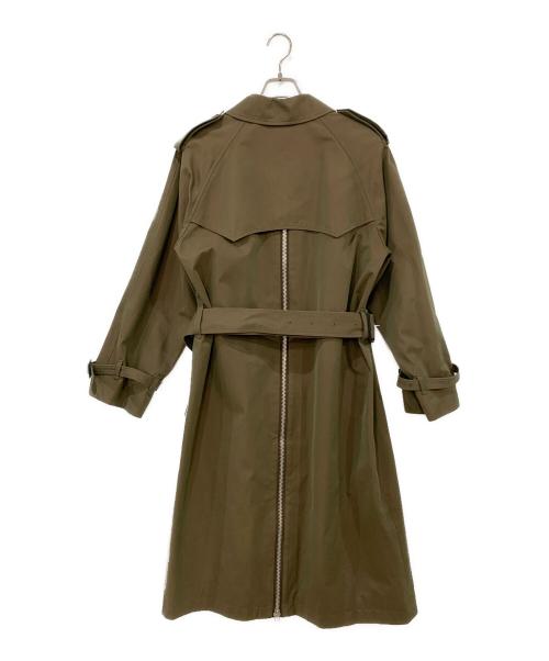JOHN LAWRENCE SULLIVAN（ジョン ローレンス サリバン）JOHN LAWRENCE SULLIVAN (ジョン ローレンス サリバン) バックジップステンカラーコート オリーブ サイズ:44の古着・服飾アイテム