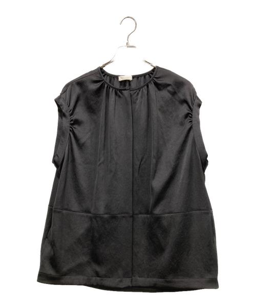 BALLSEY（ボールジィ）BALLSEY (ボールジィ) スライミーサテン コクーンベスト ブラック サイズ:SIZE 36の古着・服飾アイテム