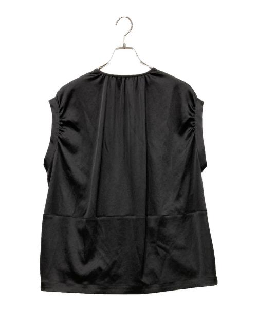 BALLSEY（ボールジィ）BALLSEY (ボールジィ) スライミーサテン コクーンベスト ブラック サイズ:SIZE 36の古着・服飾アイテム