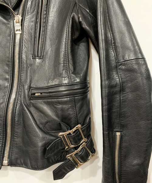 CINOH（チノ）CINOH (チノ) ライダースジャケット ブラック サイズ:38サイズの古着・服飾アイテム