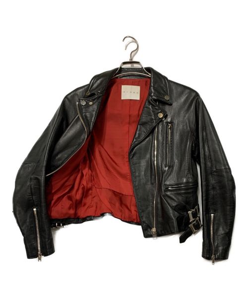 CINOH（チノ）CINOH (チノ) ライダースジャケット ブラック サイズ:38サイズの古着・服飾アイテム