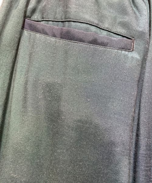 stein（シュタイン）stein (シュタイン) Cupro Wide Easy Trousers ベージュ×グリーン サイズ:Sサイズの古着・服飾アイテム