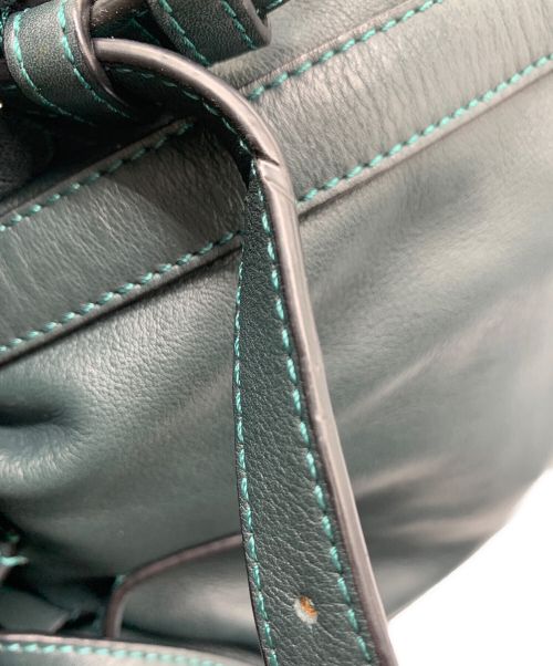 LOEWE（ロエベ）LOEWE (ロエベ) ドローストリング バックパック グリーンの古着・服飾アイテム