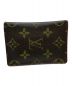 LOUIS VUITTON (ルイ ヴィトン) モノグラム ポルト カルト・パス ヴェルティカル ブラウン：4000円