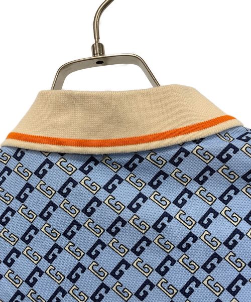 GUCCI（グッチ）GUCCI (グッチ) ポロシャツ ブルー サイズ:Mの古着・服飾アイテム