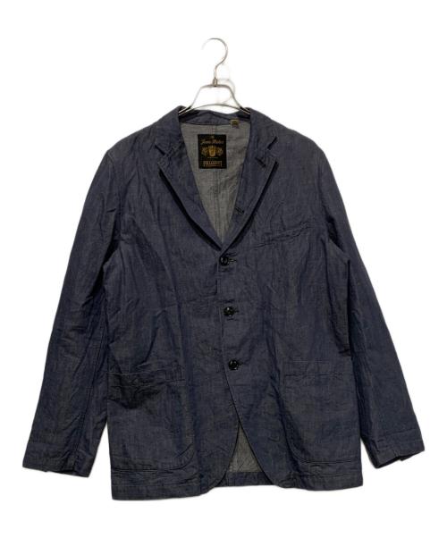 FULLCOUNT（フルカウント）FULLCOUNT (フルカウント) リネンブレンドジャケット ネイビー サイズ:SIZE 40の古着・服飾アイテム