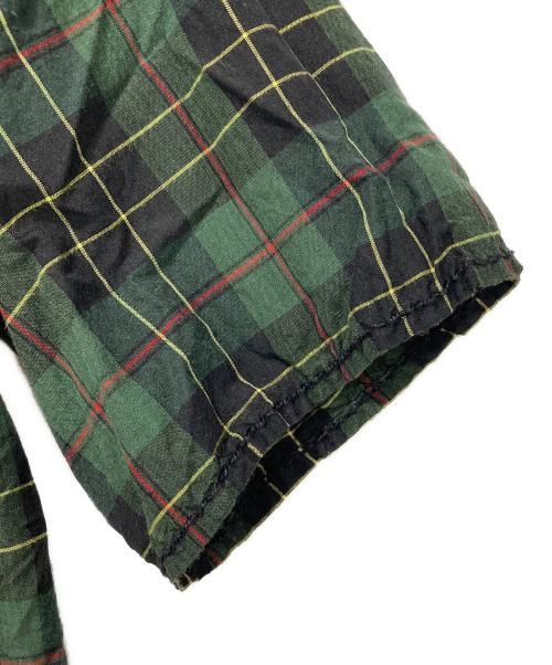 homspun（ホームスパン）homspun (ホームスパン) カシュクールシャツワンピース グリーン サイズ:FREEの古着・服飾アイテム