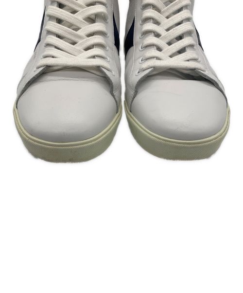 CELINE（セリーヌ）CELINE (セリーヌ) SNEAKER HI リオンフ レースアップ ミッド スニーカー ホワイト サイズ:26.5cmの古着・服飾アイテム