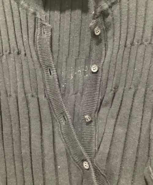 PERVERZE（パーバーズ）PERVERZE (パーバーズ) Re-Cotton Multi Rib Sweater ブラック サイズ:FREEの古着・服飾アイテム