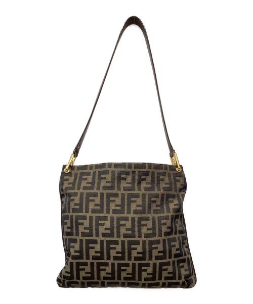 FENDI（フェンディ）FENDI (フェンディ) ショルダーバッグ ズッカ ブラウンの古着・服飾アイテム
