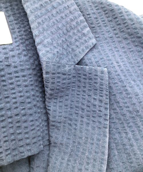 PUBLIC TOKYO（パブリックトウキョウ）PUBLIC TOKYO (パブリックトウキョウ) 和紙サッカーテーラードジャケット ネイビー サイズ:02サイズの古着・服飾アイテム