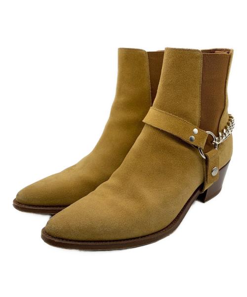 CELINE（セリーヌ）CELINE (セリーヌ) カマルグ バイカー チェルシーブーツ ベージュ サイズ:EU41の古着・服飾アイテム