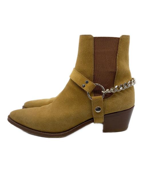 CELINE（セリーヌ）CELINE (セリーヌ) カマルグ バイカー チェルシーブーツ ベージュ サイズ:EU41の古着・服飾アイテム