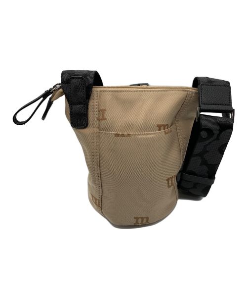 marimekko（マリメッコ）marimekko (マリメッコ) エッセンシャル バケット ロゴ ベージュ×ブラックの古着・服飾アイテム