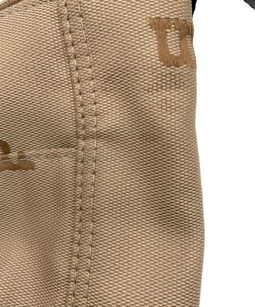 marimekko（マリメッコ）marimekko (マリメッコ) エッセンシャル バケット ロゴ ベージュ×ブラックの古着・服飾アイテム