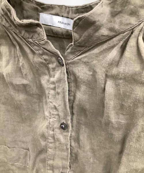 FRAMeWORK（フレームワーク）FRAMeWORK (フレームワーク) FRAMeWORK　ドルマンスリーブ オーバーシャツ オリーブ サイズ:FREEの古着・服飾アイテム