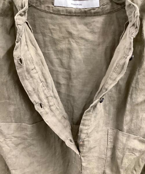 FRAMeWORK（フレームワーク）FRAMeWORK (フレームワーク) FRAMeWORK　ドルマンスリーブ オーバーシャツ オリーブ サイズ:FREEの古着・服飾アイテム