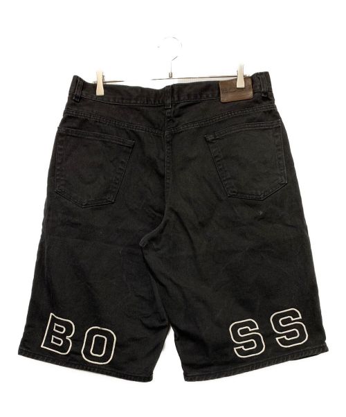 BOSS（ボス）BOSS (ボス) ブラックハーフデニムパンツ ブラック サイズ:2XLの古着・服飾アイテム