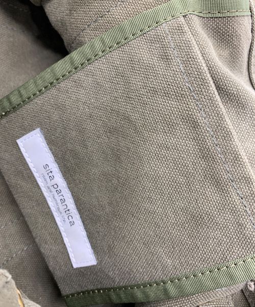 SITA PARANTICA（シータパランティカ）SITA PARANTICA (シータパランティカ) キャンバストートバッグ カーキの古着・服飾アイテム