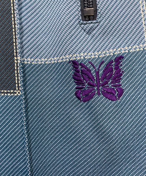 Needles（ニードルズ）Needles (ニードルズ) パッチワークトラックパンツ ネイビー サイズ:XSサイズの古着・服飾アイテム