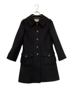 中古・古着通販】GUCCI (グッチ) ベルテッドコート ブラック サイズ:36