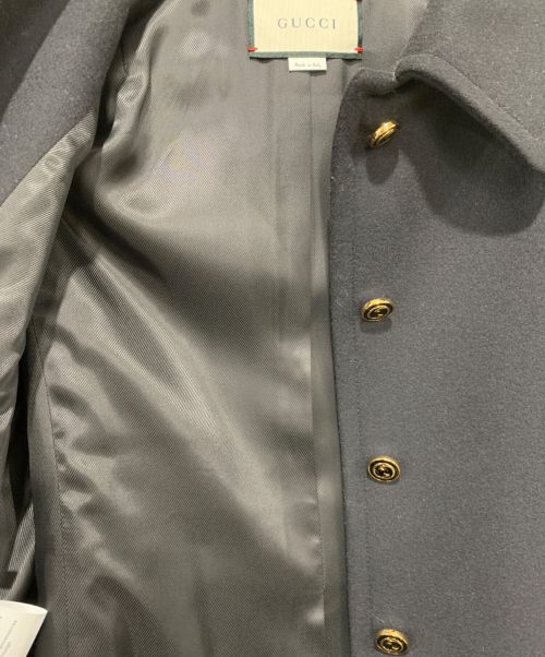 GUCCI（グッチ）GUCCI (グッチ) 20AW インターロッキングG/シングルブレストコート ブラック サイズ:SIZE 36の古着・服飾アイテム