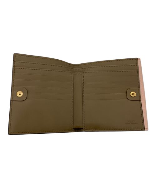 FENDI（フェンディ）FENDI (フェンディ) ピーカブー　2つ折り財布 ピンクの古着・服飾アイテム