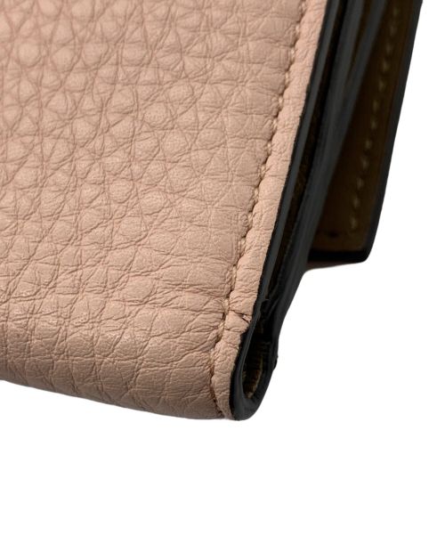 FENDI（フェンディ）FENDI (フェンディ) ピーカブー　2つ折り財布 ピンクの古着・服飾アイテム