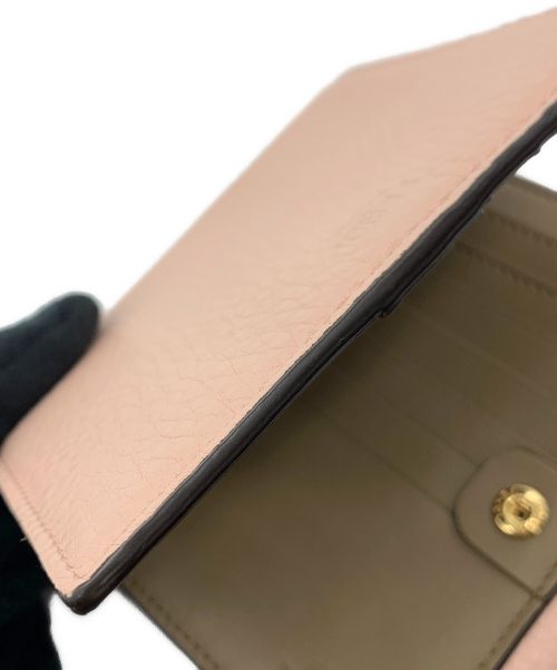 FENDI（フェンディ）FENDI (フェンディ) ピーカブー　2つ折り財布 ピンクの古着・服飾アイテム