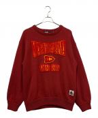 X-LARGEエクストララージ）の古着「クルーネックセーター」｜ワインレッド