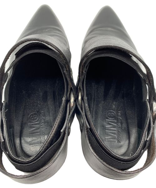MM6 Maison Margiela（エムエムシックスメゾンマルジェラ）MM6 Maison Margiela (エムエムシックス メゾンマルジェラ) ウエスタンレザーシューズ ブラック サイズ:SIZE 38の古着・服飾アイテム