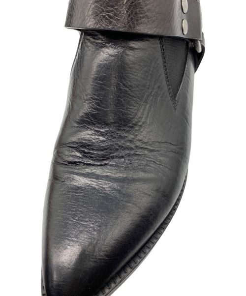 MM6 Maison Margiela（エムエムシックスメゾンマルジェラ）MM6 Maison Margiela (エムエムシックス メゾンマルジェラ) ウエスタンレザーシューズ ブラック サイズ:SIZE 38の古着・服飾アイテム