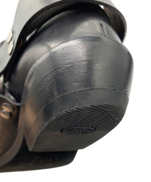 MM6 Maison Margiela（エムエムシックスメゾンマルジェラ）MM6 Maison Margiela (エムエムシックス メゾンマルジェラ) ウエスタンレザーシューズ ブラック サイズ:SIZE 38の古着・服飾アイテム