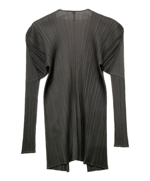 PLEATS PLEASE（プリーツプリーズ）PLEATS PLEASE (プリーツプリーズ) プリーツカーディガン グレー サイズ:FREEの古着・服飾アイテム