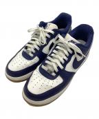 NIKEナイキ）の古着「NIKE Air Force 1 Low College Pack スニーカー」｜ネイビー×ホワイト