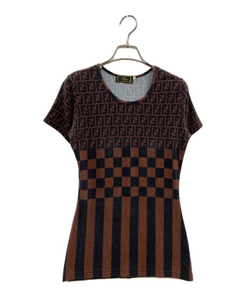 FENDI（フェンディ）FENDI (フェンディ) FENDI　カットソー ブラウン サイズ:不明の古着・服飾アイテム