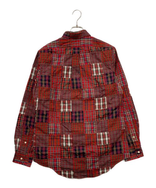 RALPH LAUREN（ラルフローレン）RALPH LAUREN (ラルフローレン) パッチワークボタンダウンシャツ レッド サイズ:Mサイズの古着・服飾アイテム