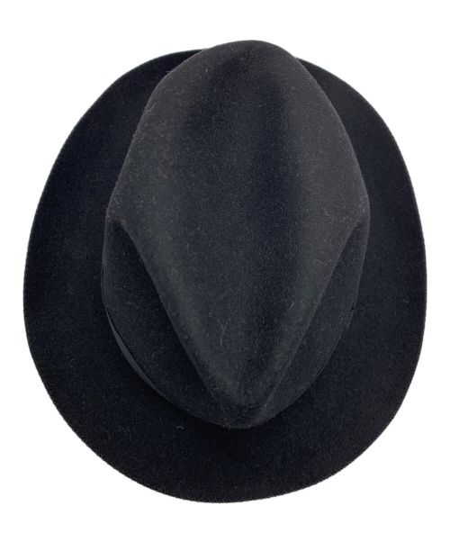 BORSALINO（ボルサリーノ）BORSALINO (ボルサリーノ) ラビットフェルトハット ブラック サイズ:UK7の古着・服飾アイテム