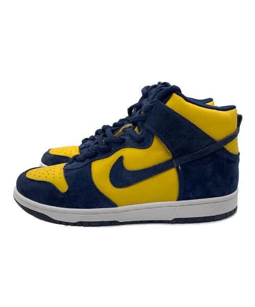 NIKE（ナイキ）NIKE (ナイキ) DUNK HIGH PRO SB ミシガン大学20周年モデル 2005年製 イエロー×ネイビー サイズ:29cmの古着・服飾アイテム